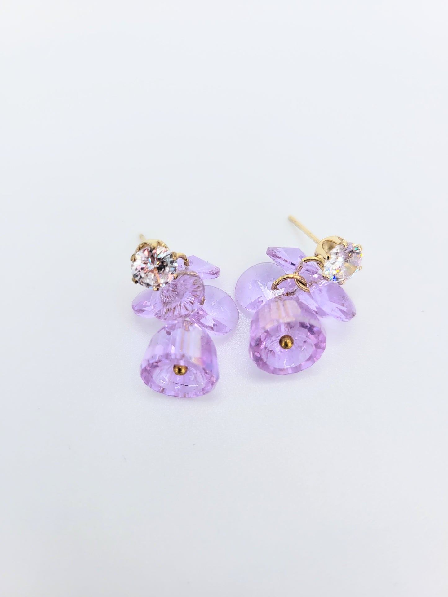 Purple Flower Earring