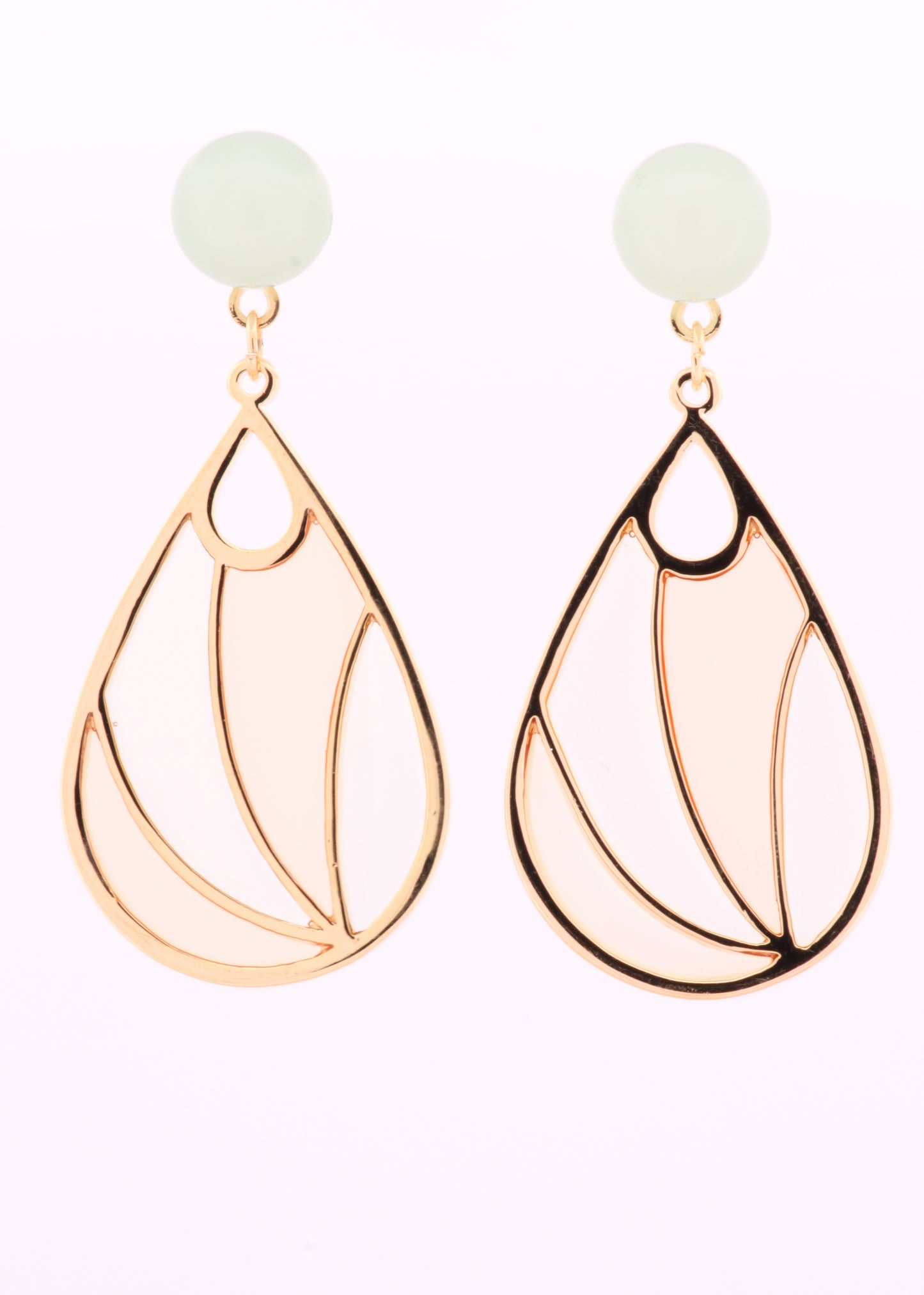 Gold Tear Drop Earrings