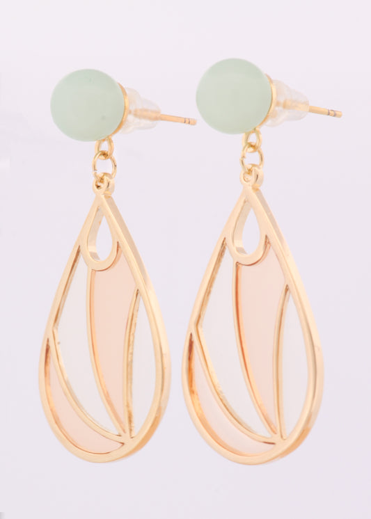Gold Tear Drop Earrings