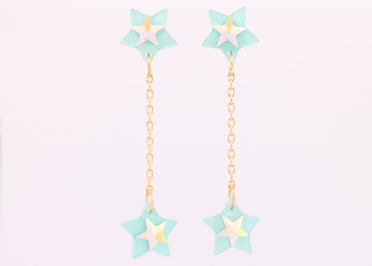 Teal Star Gold Chain