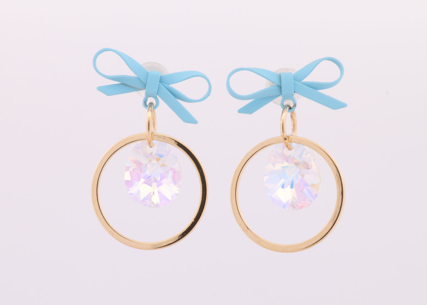 Blue Ribbon Gold Loop Crystal