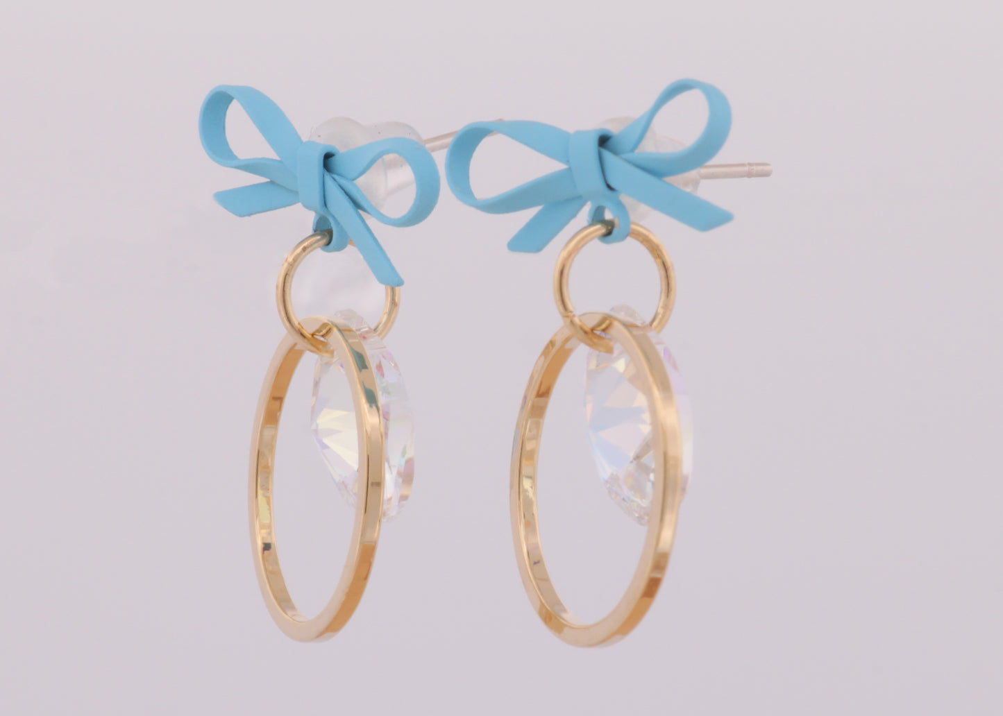 Blue Ribbon Gold Loop Crystal