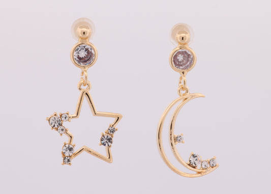 Star Moon Earrings