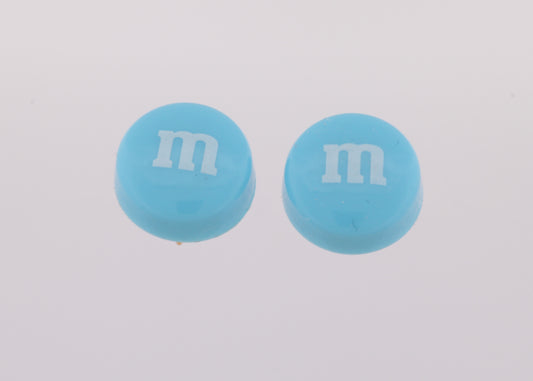 Blue M&M's Earrings