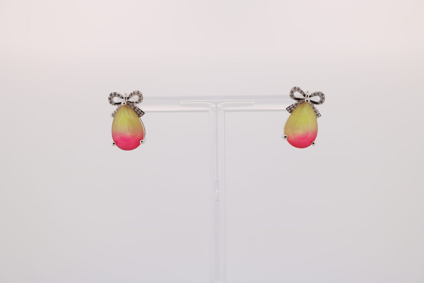 Peach Teardrop Earrings