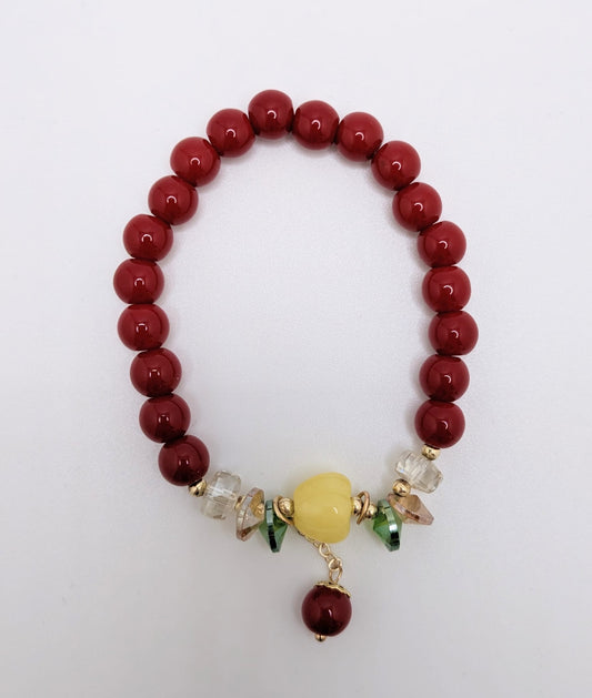 Red Beaded Bracelet