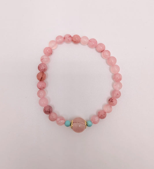 Pink Beaded Bracelet