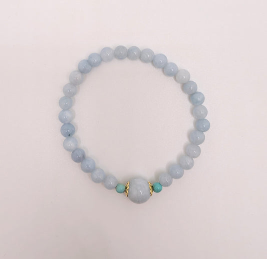 Light Blue Beaded Bracelet